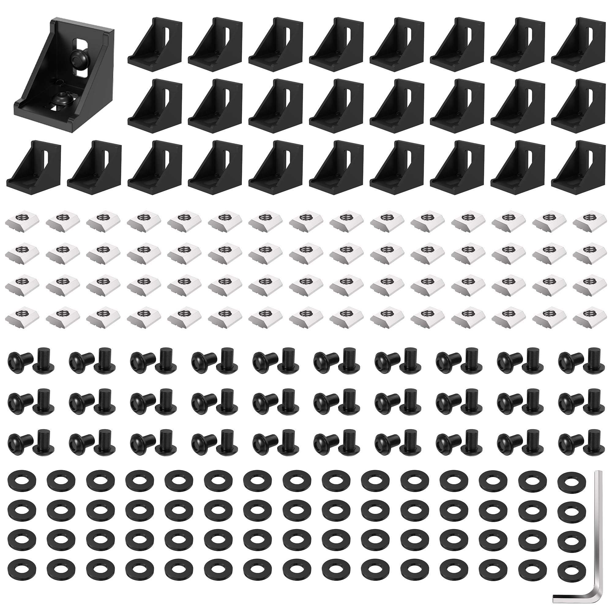 Amazon.com: PETOX 30 Set Black 2020 Series Aluminum Extrusion