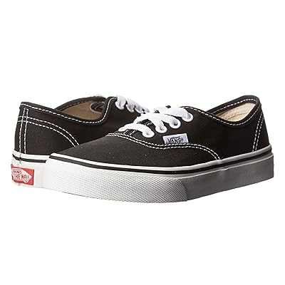Vans Kids Authentic (Little Kid/Big Kid) Kids Shoes Black/True White