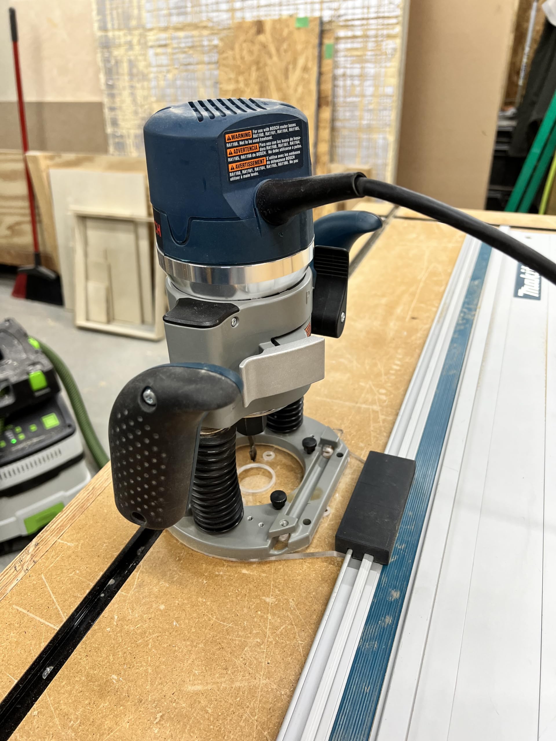 Trim Router Guide Universal Track Saw Guide Rail Adapter For Trim ...
