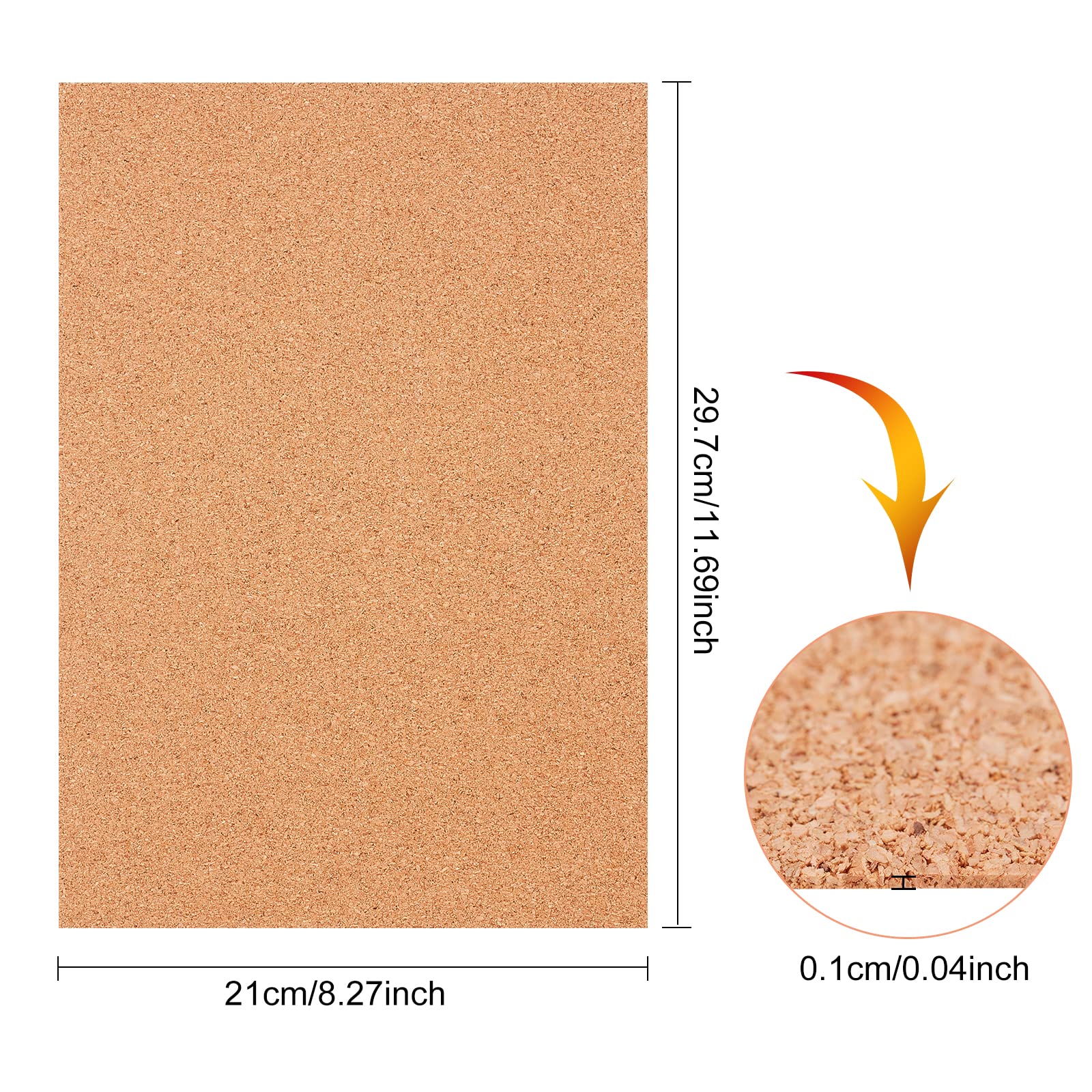 Rotolo Di Sughero Autoadesivo 250x15 Cm - 1mm Spessore, Per Decorazioni, Fai Da Te E Feste - Foto 5