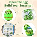 TAHAVICE 4 Pack Oeufs de Pâques préremplis avec blocs de construction d'animaux, Bunny Chick Building Jouets pour les enfants, espadrilles de Pâques, Jouet de chasse aux oeufs pour les âges 6+