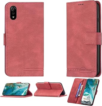 jioeuinly Case Compatible with Packard Bell Daytona G6 Phone Case Cover Flip Stand Cover PU Leather BF09 Wallet Case Red