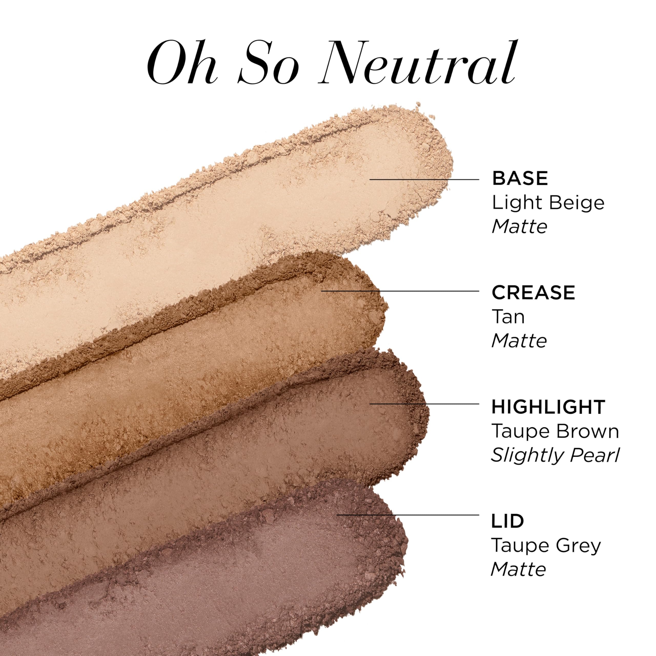 Elizabeth Arden - Eyeshadow Quad in Oh So neutralna, na bazie minerałów, bez talku, wegańskie cienie do powiek dla długotrwałego, odpornego na rozmazywanie, aksamitne wykończenie, 3 g