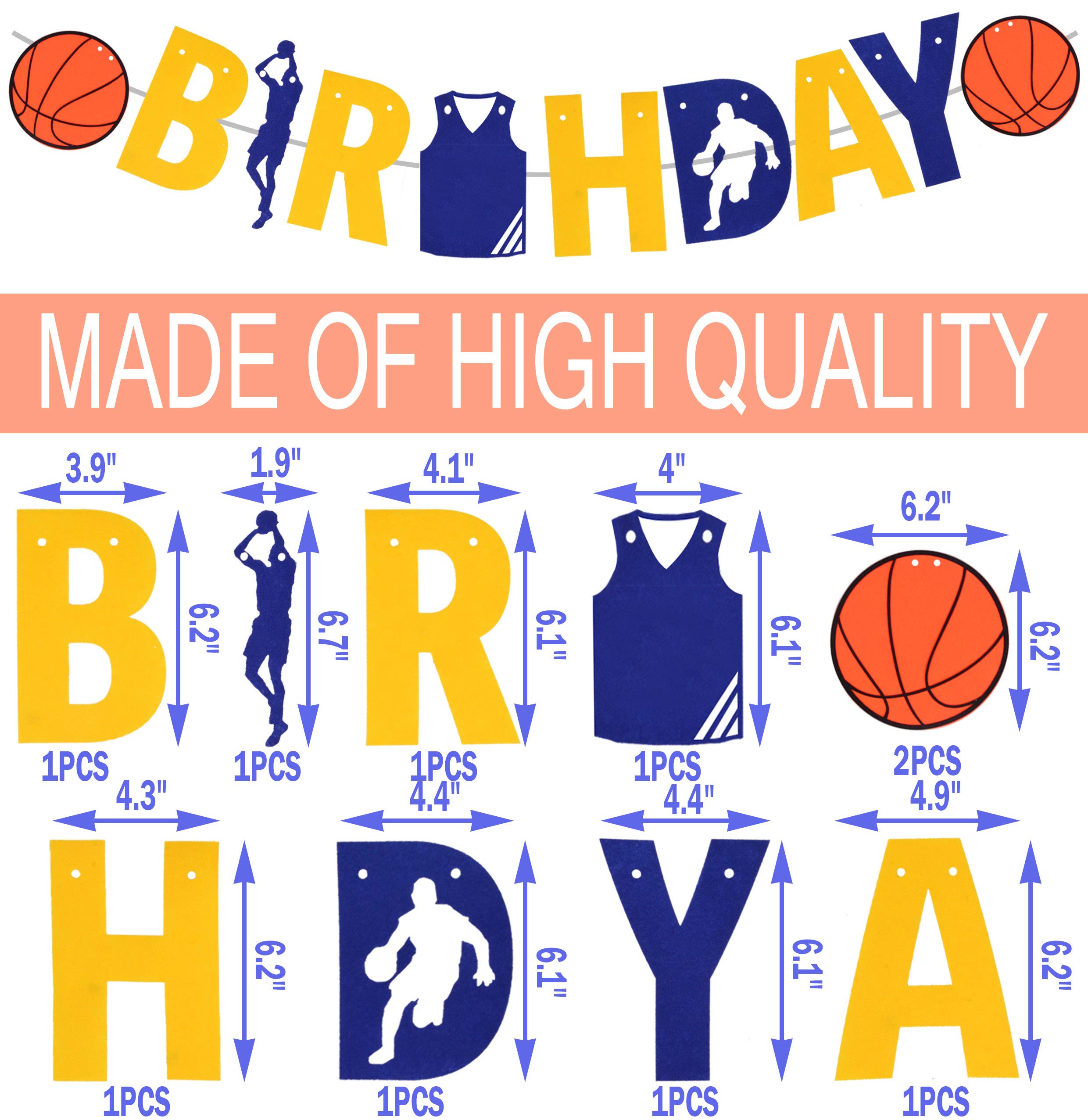 Basketball Theme Happy Birthday Banners Cute Happy Birthday
