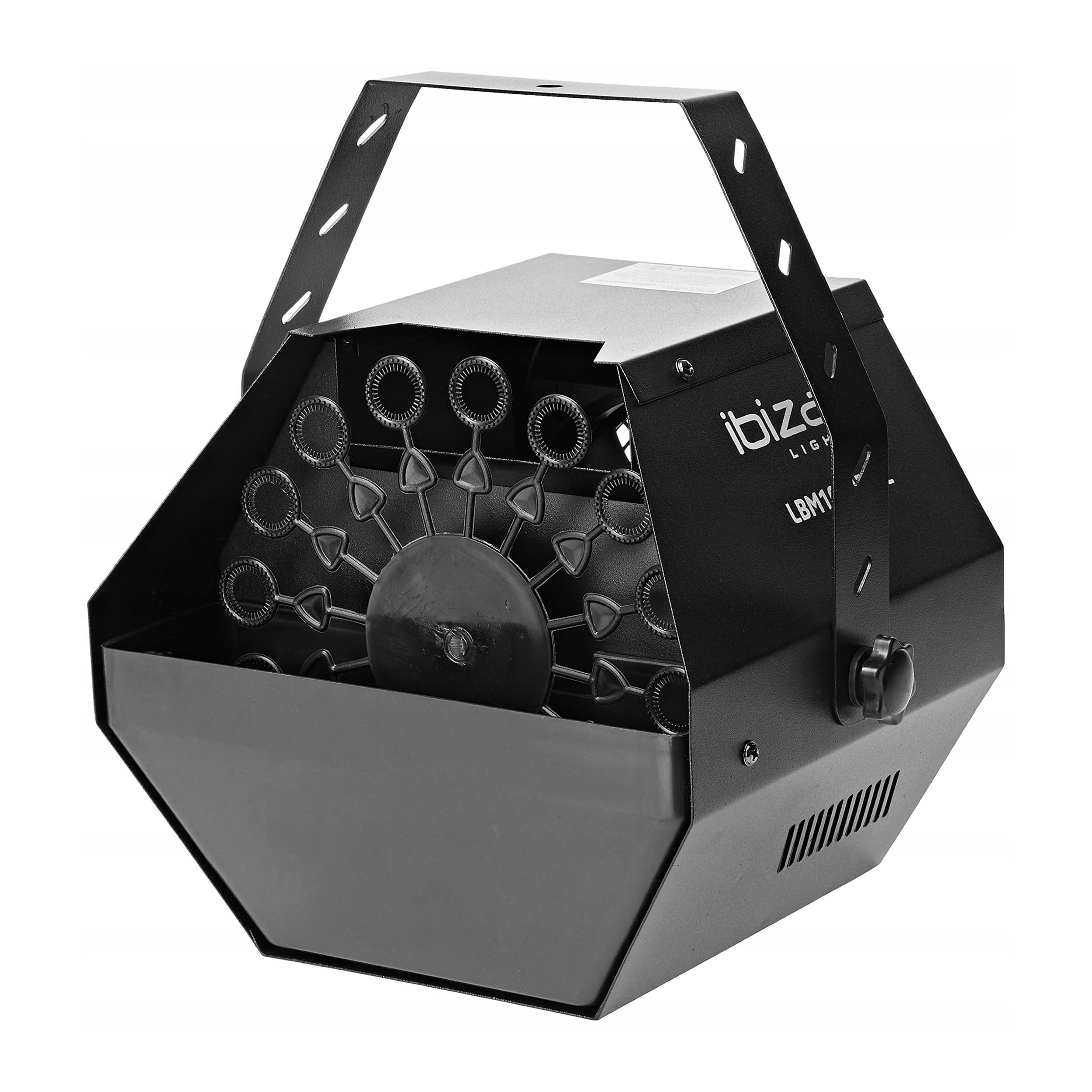Ibiza - LBM10BAT-​BL - Machine à Bulle Portable avec 16 Baguettes - Noir