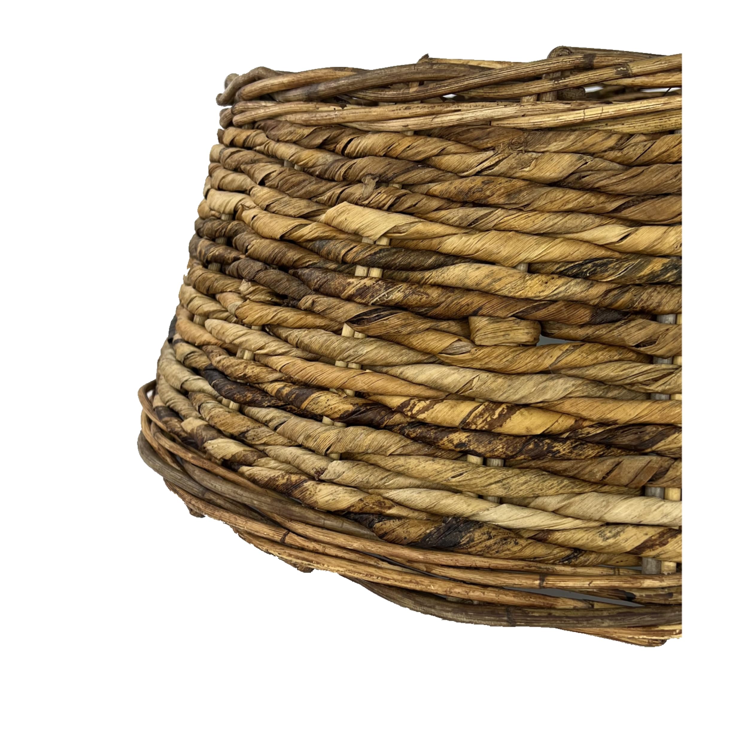 Jupe de sapin de Noël en osier et roseau - Original | ø 60 x 26 cm | Panier de sapin de Noël | Base de sapin de Noël | Décoration de Noël | Pied en osier | Jupe de sapin de Noël | Marron