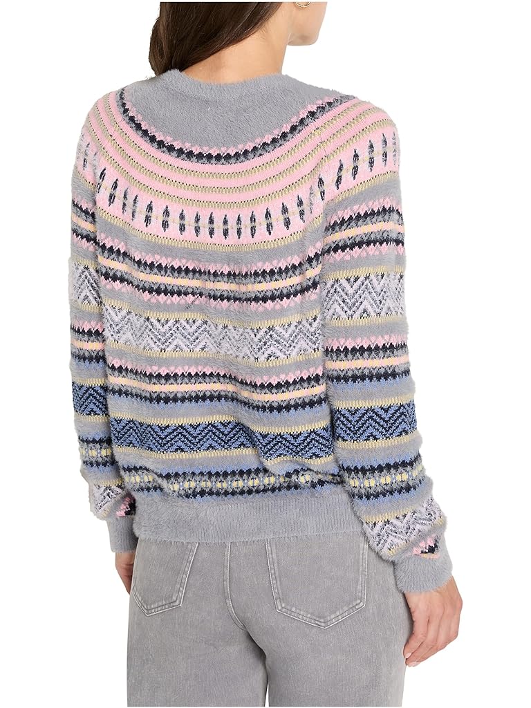 Gray NIC+ZOE Cozy Fairisle Sweater