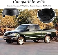 Vista 4 de Tapas de parachoques trasero compatible con Toyota Tundra 2000 2001 2002 2003 2004 2005 2006 Reemplazo #: PT228-34000-BK (2 unidades)