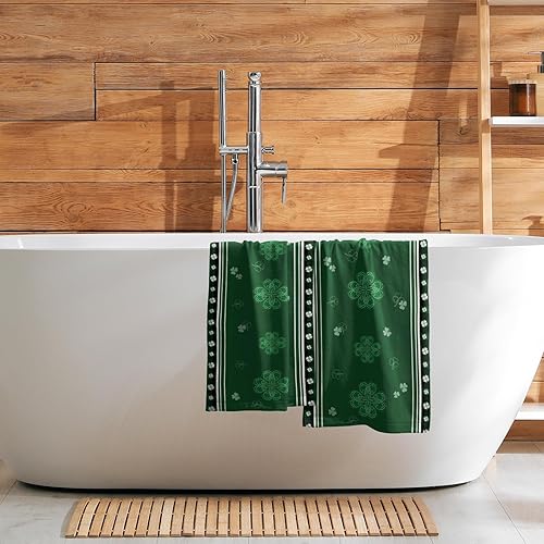 Vista 167 de Giwawa Juego de 2 toallas de mano de hojas marrones, toallas de baño bohemias suaves y delgadas, altamente absorbentes, decorativas, para cocina