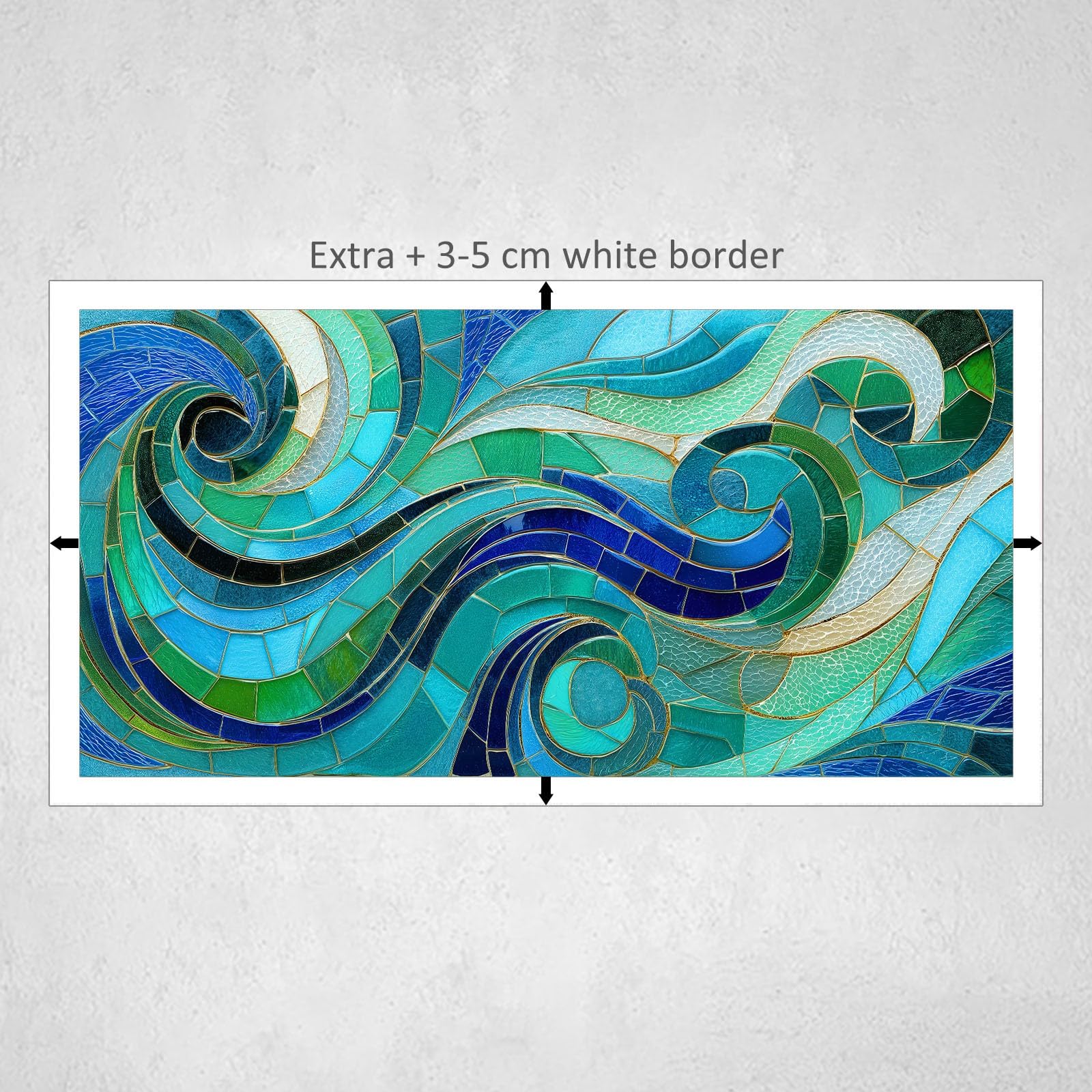 Genérico Cuadros Decoracion Salon Textura Abstracta De Vidrio 140x70cm Lienzo Decorativo con Marco Madera, Laminas Cuadro para Pared, Decoracion Dormitorio Baño Comedor Oficina Hogar