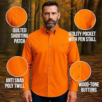 Amazon.com : Tiger Hill Men's Full Blaze Hunting Shirt Long