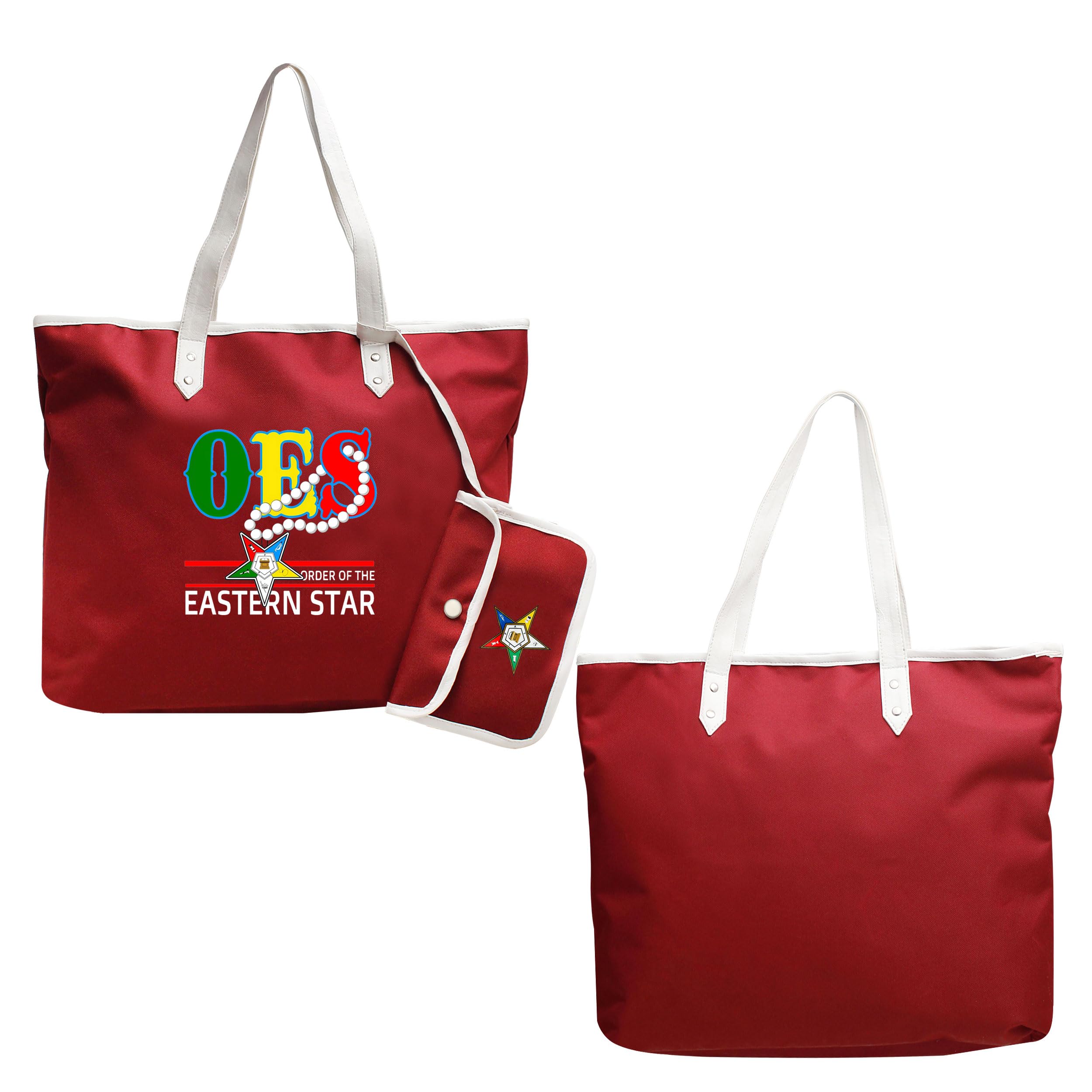 OES Order of the Eastern Star Tote Bag with Matching Wallet, Cordura