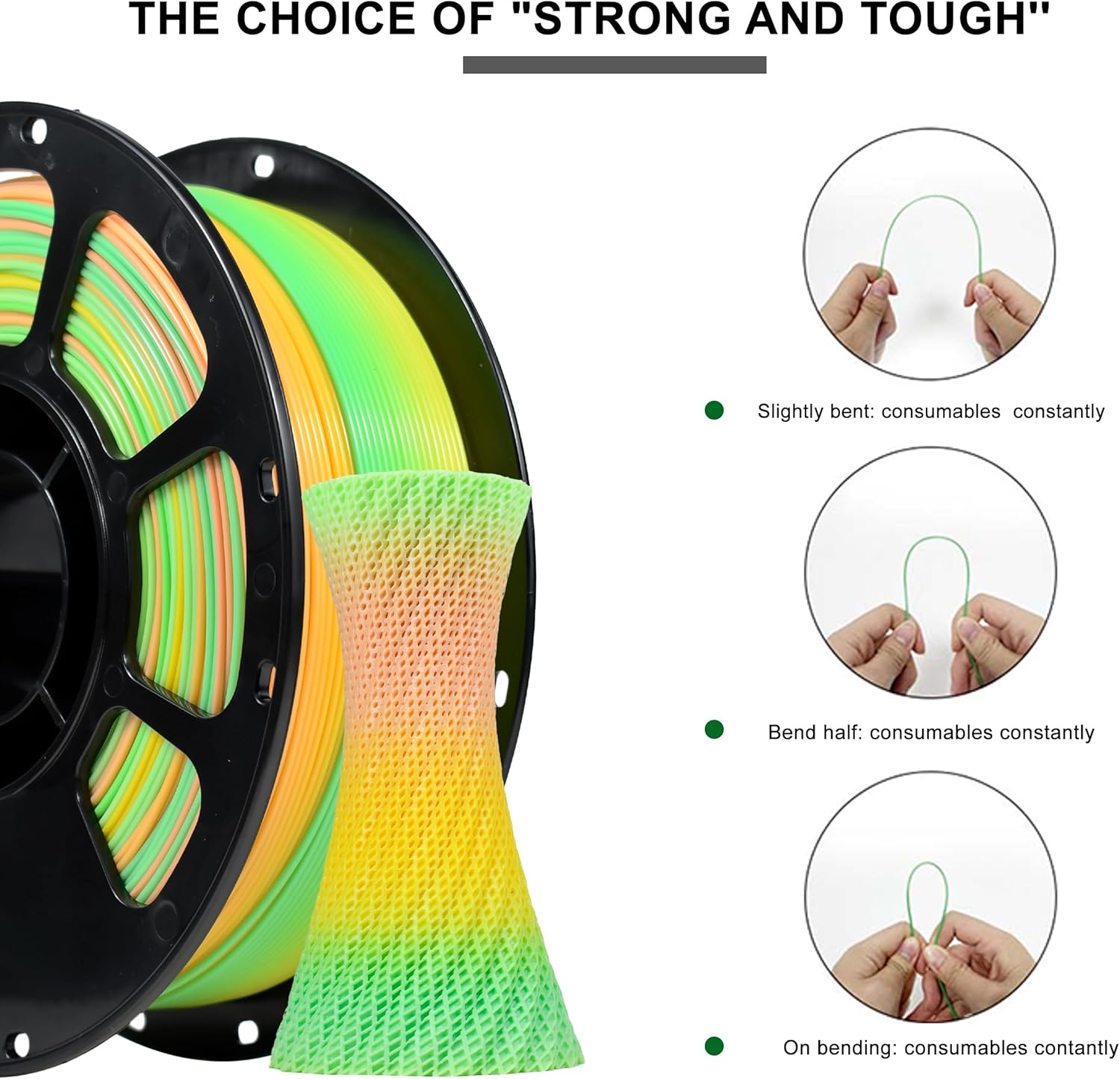 iBOSS Rainbow Filament Multicolor PLA+ Filament 1.75mm Shiny Color Changing 3D Printer Filament 1Kg(2.2lbs) Gradient PLA Plus, Fits for Most 3D Printer, Accuracy +/- 0.02mm, Morandi Rainbow 02