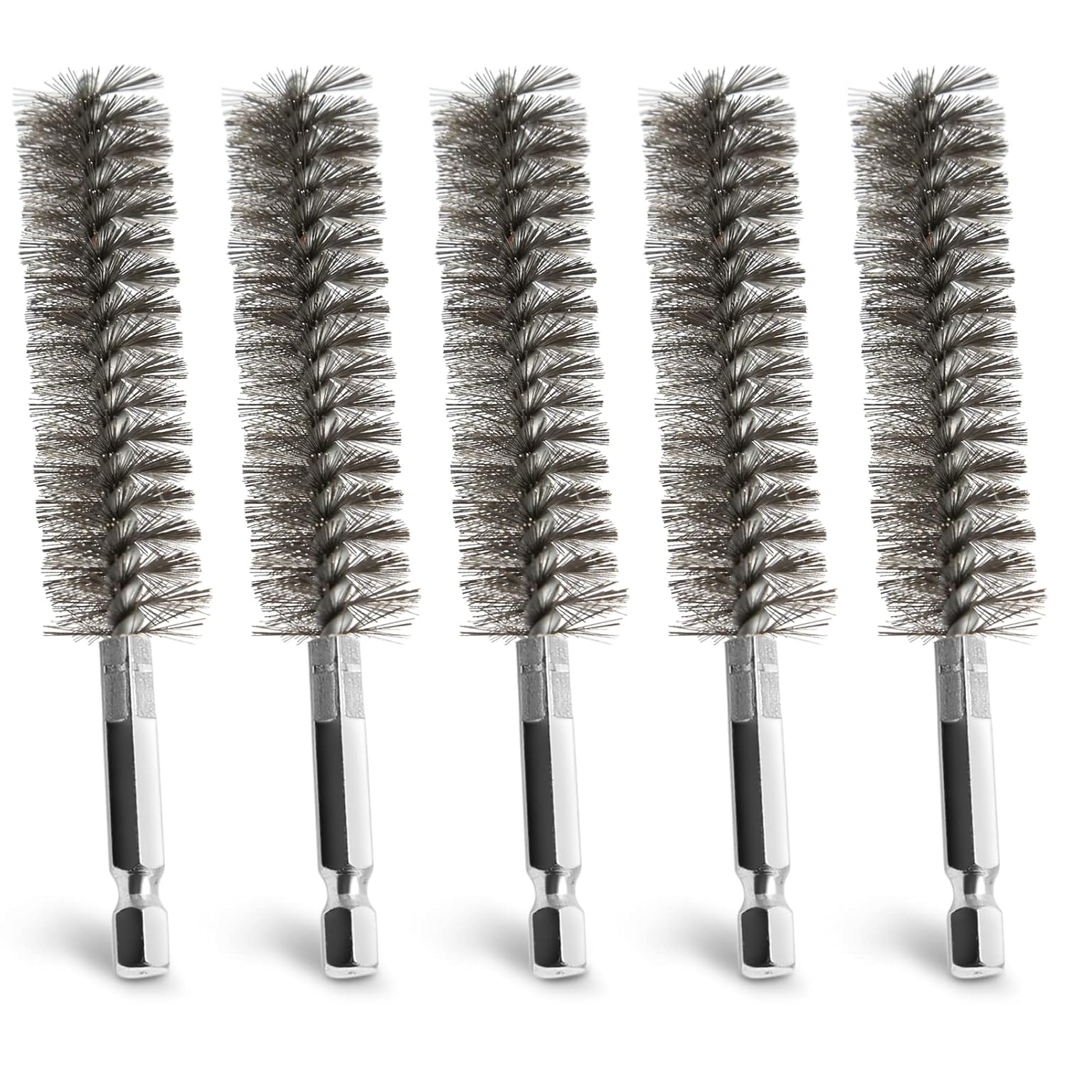 Litoexpe 5 Pcs Stainless Steel Bore Brush, 3/5"(15mm) Wire