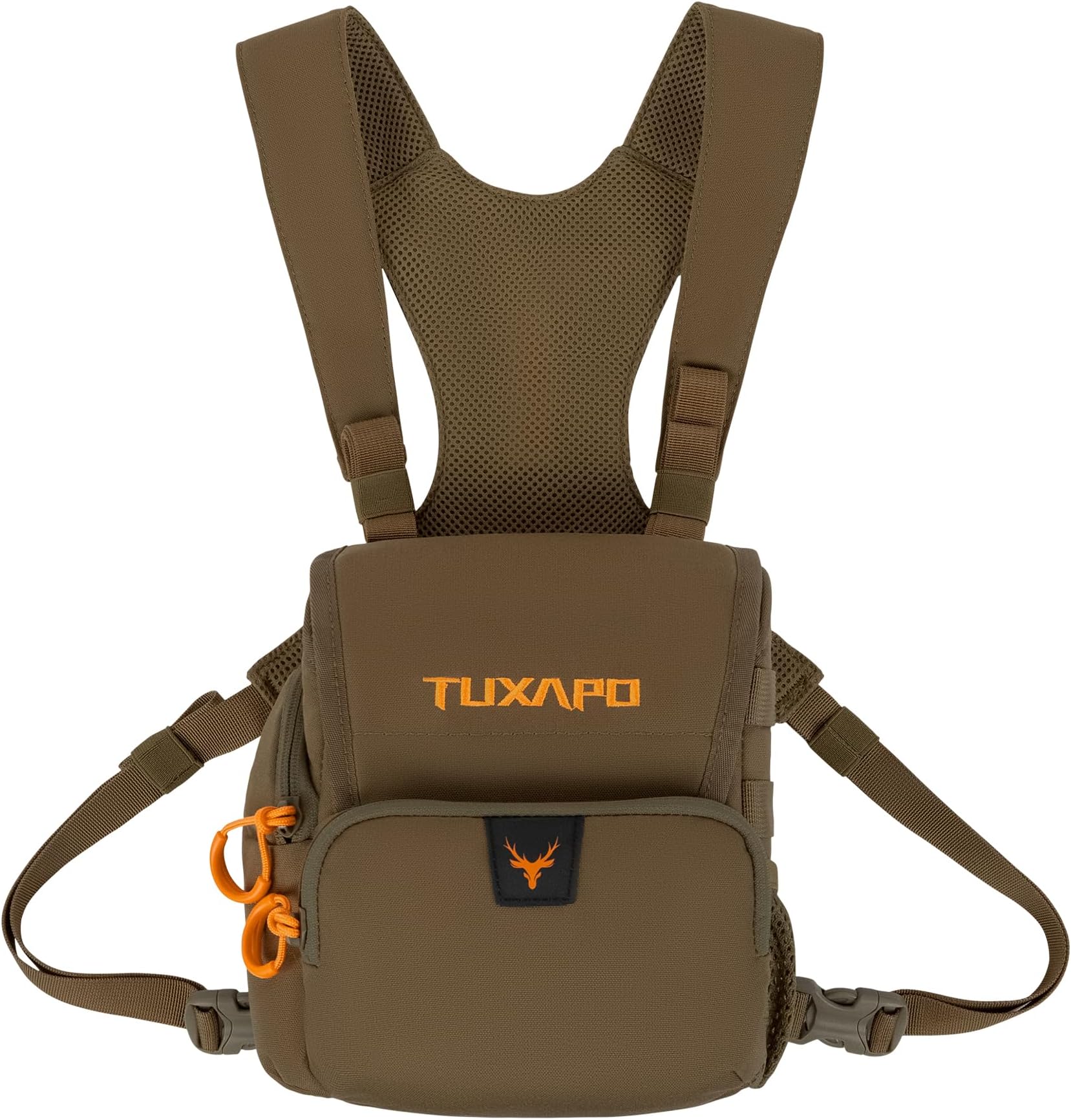 Binocular Harness Chest Pack with Rangefinder Pouch Bino Case for Hunting Hiking Shooting