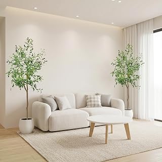 7ft Artificial Olive Trees Indoor Large Faux Olive Tree with Pot
