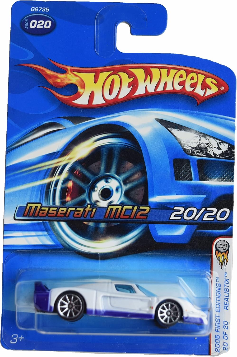 Hot Wheels Maserati MC12 1:64 Scale Die-Cast Car, Blue, 3 Inches, Kid, Unisex, Children, Boys