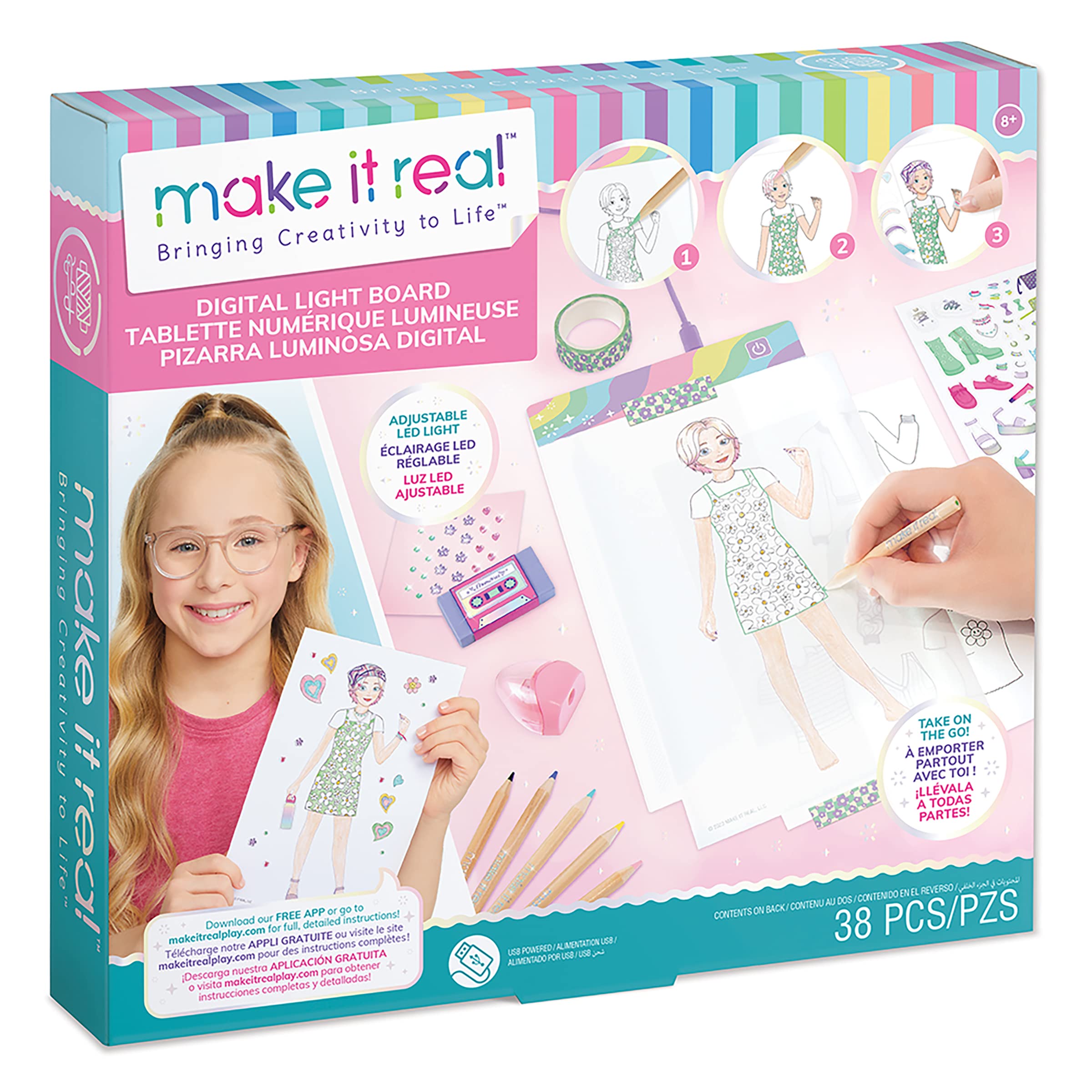 Make It Real Multicoloured Digital Light Board