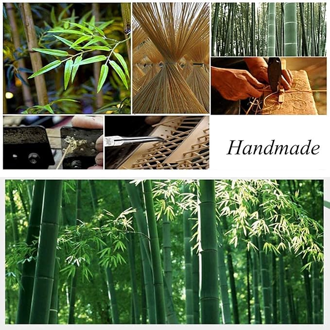 NEAFP Plafondlamp Kroonluchter Bamboe Kroonluchter Licht Rotan Geweven Verlichting Plafond Handgemaakt Koffer Hanglamp Gang Hal Lamp Armaturen 25 * 45Cm HGCHH photo 3