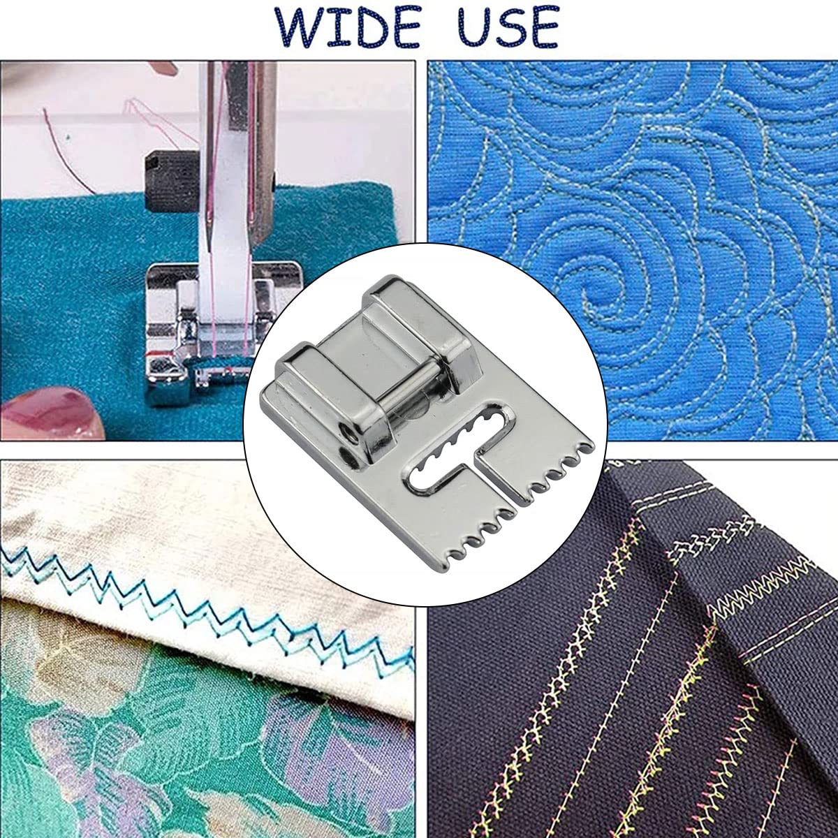 MACCHINA DA CUCIRE pressatrice piede doppio ago borsa tote cotone
