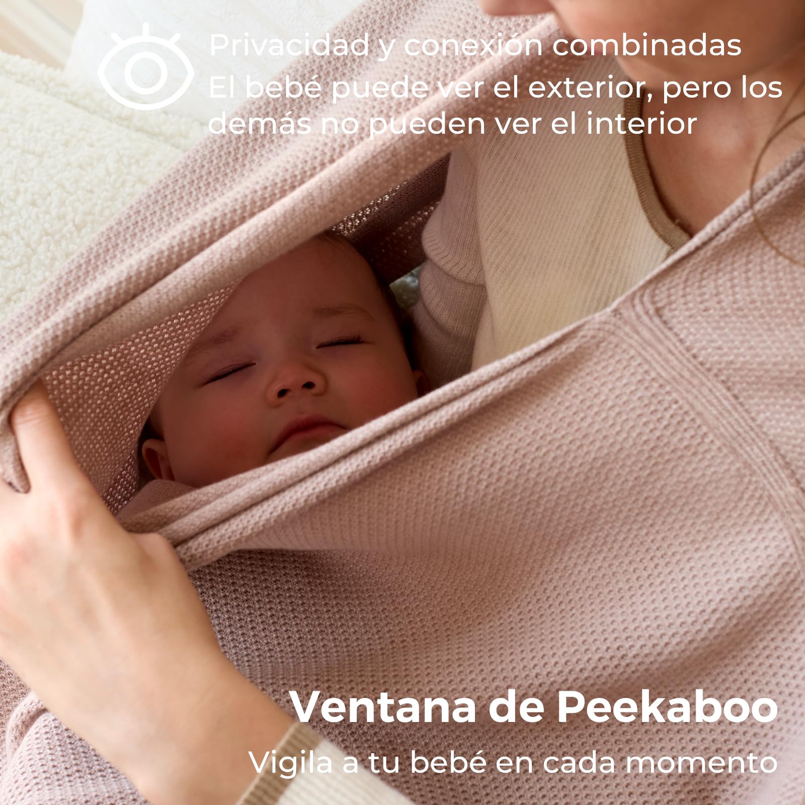 Momcozy Cubierta de Lactancia Materna, Poncho de Privacidad Portátil, Cobertura Total de 360°, Suave, Transpirable y con Estilo, Incluye Bolsa de Lavado Marrón Claro