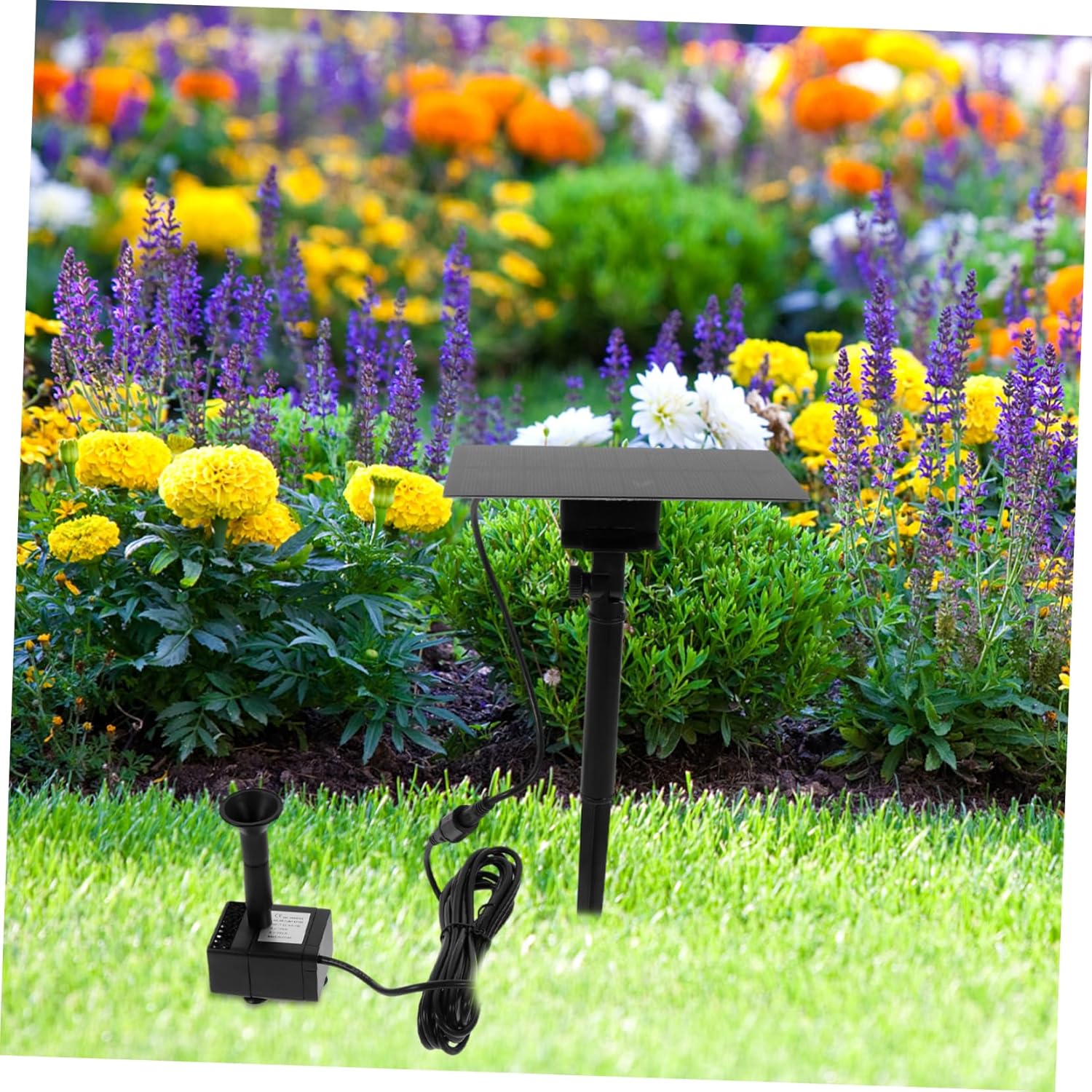 Mipcase 4pcs Solar Pump for Bird Bath Solar Water Pump for Fountain Outdoor Garden Decor