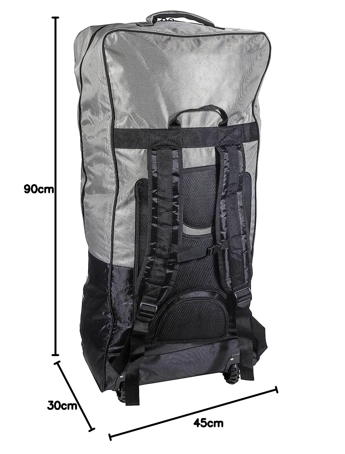Fatstick Zaino da viaggio con ruote, per SUP e surf, in tela resistente all'acqua