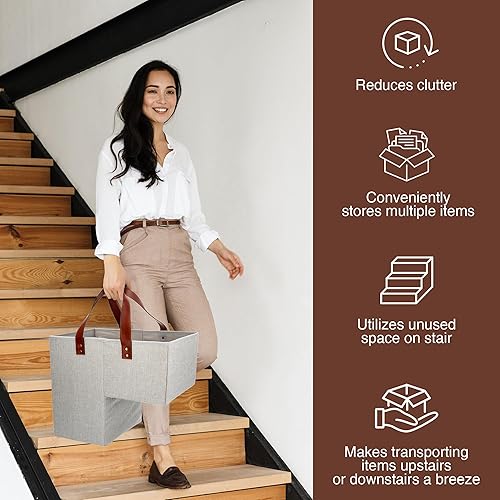 Miniatura 10 de Cesta de escalera (gris oscuro)