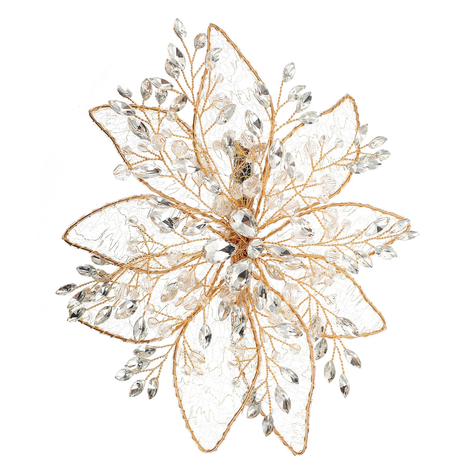 Beaupretty 3piezas Clip De Pelo De Novia Rhinestones Accesorio Elegante Para Bodas y Fiestas Horquilla De Diseño Delicado Para Mujeres y Niñas Accesorio De Calidad y Duradero