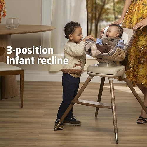 Miniatura 8 de Maxi-Cosi Kiskadee - Silla alta giratoria 360, 7 modos, para bebés de hasta 5 años de hasta 50 libras, clip magnético ClipQuik, bandeja de 3