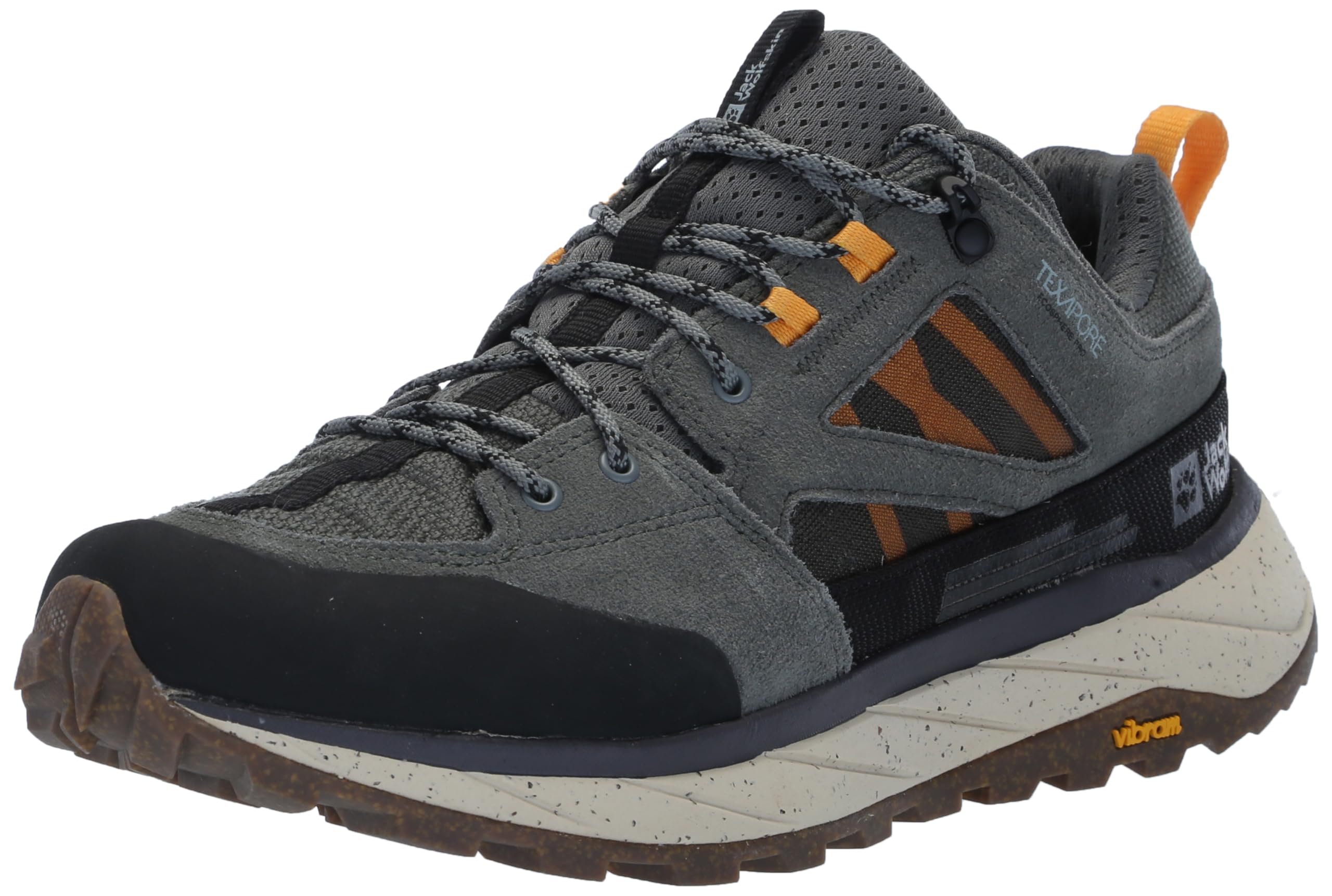 Jack Wolfskin Men's Terraquest Texapore Low M Walking Shoe, Gecko Green, 9.5 UK