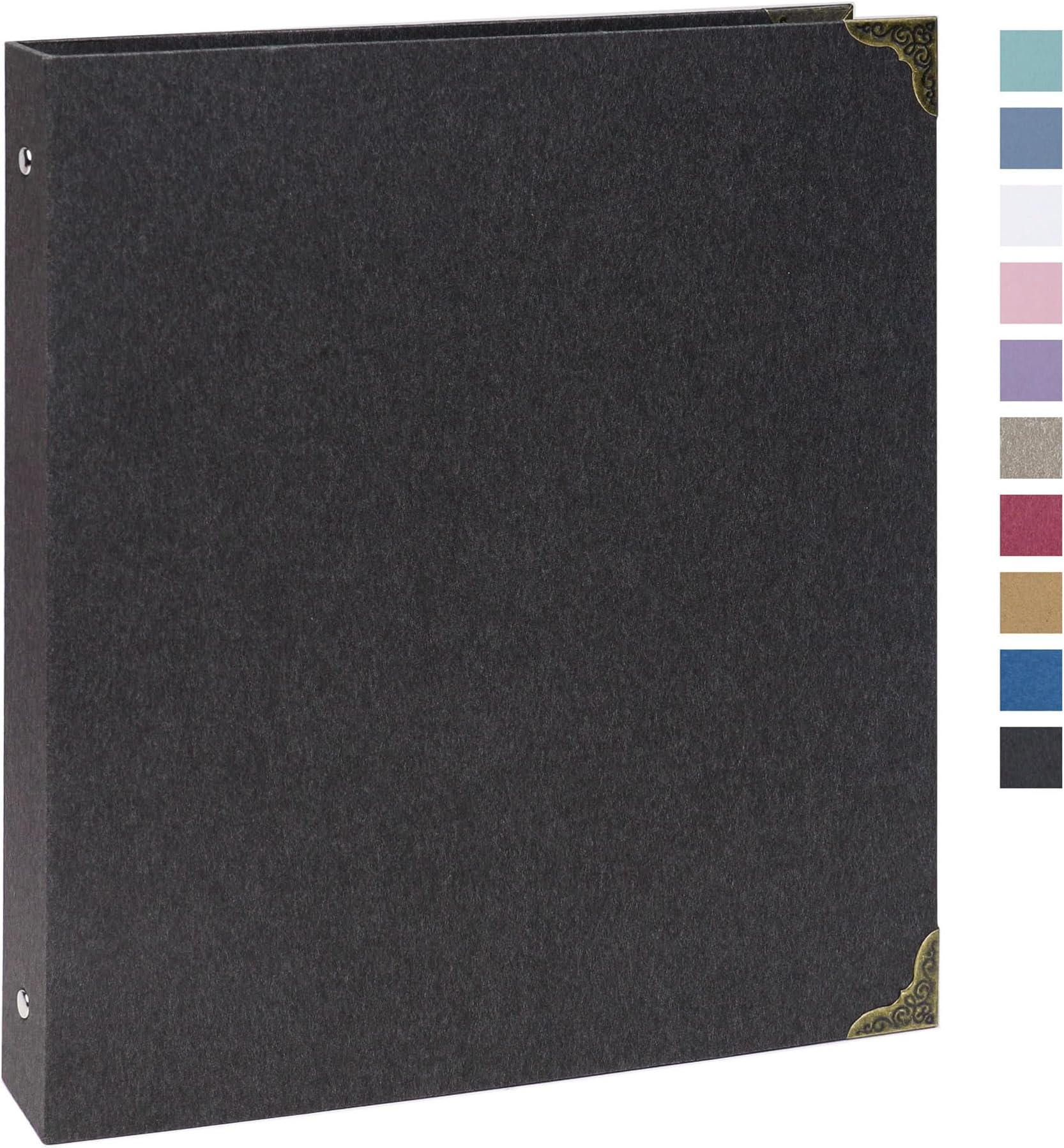 Vienrose 3 Ring Binder 1 inch Round Rings Durable Binder