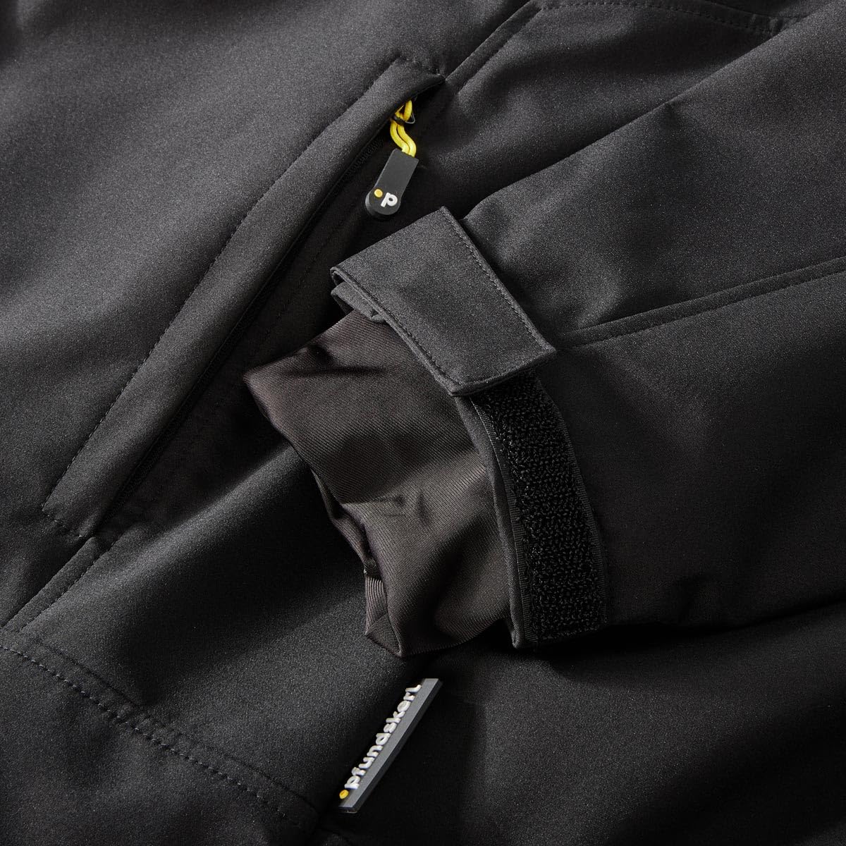 Pfundskerl Herren Softshelljacke | atmungsaktiv | winddicht | 3XL 4XL 5XL 6XL 7XL 8XL 10XL 12XL 14XL | Schwarz | Große Größen