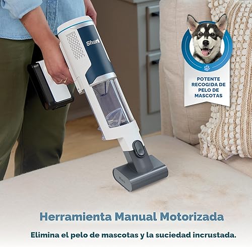 Miniatura 11 de Shark Aspiradora inalámbrica limpia y vacía Aspiradora inalámbrica ligera con sistema de vacío automático, filtro HEPA, portátil, recargable,