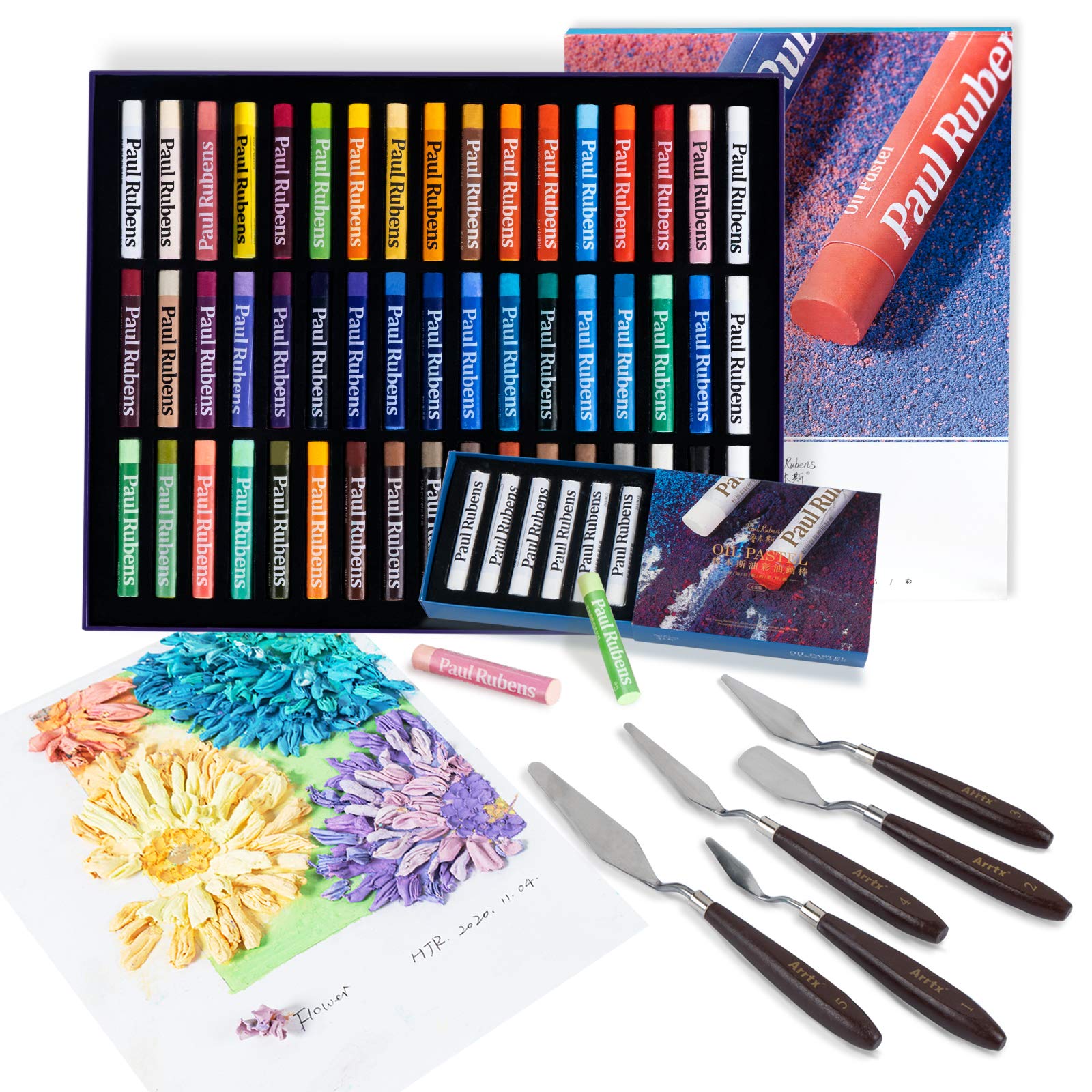 Buy Paul Rubens Oil Pastels Kit with 48 Colours Artist Soft Oil Pastel