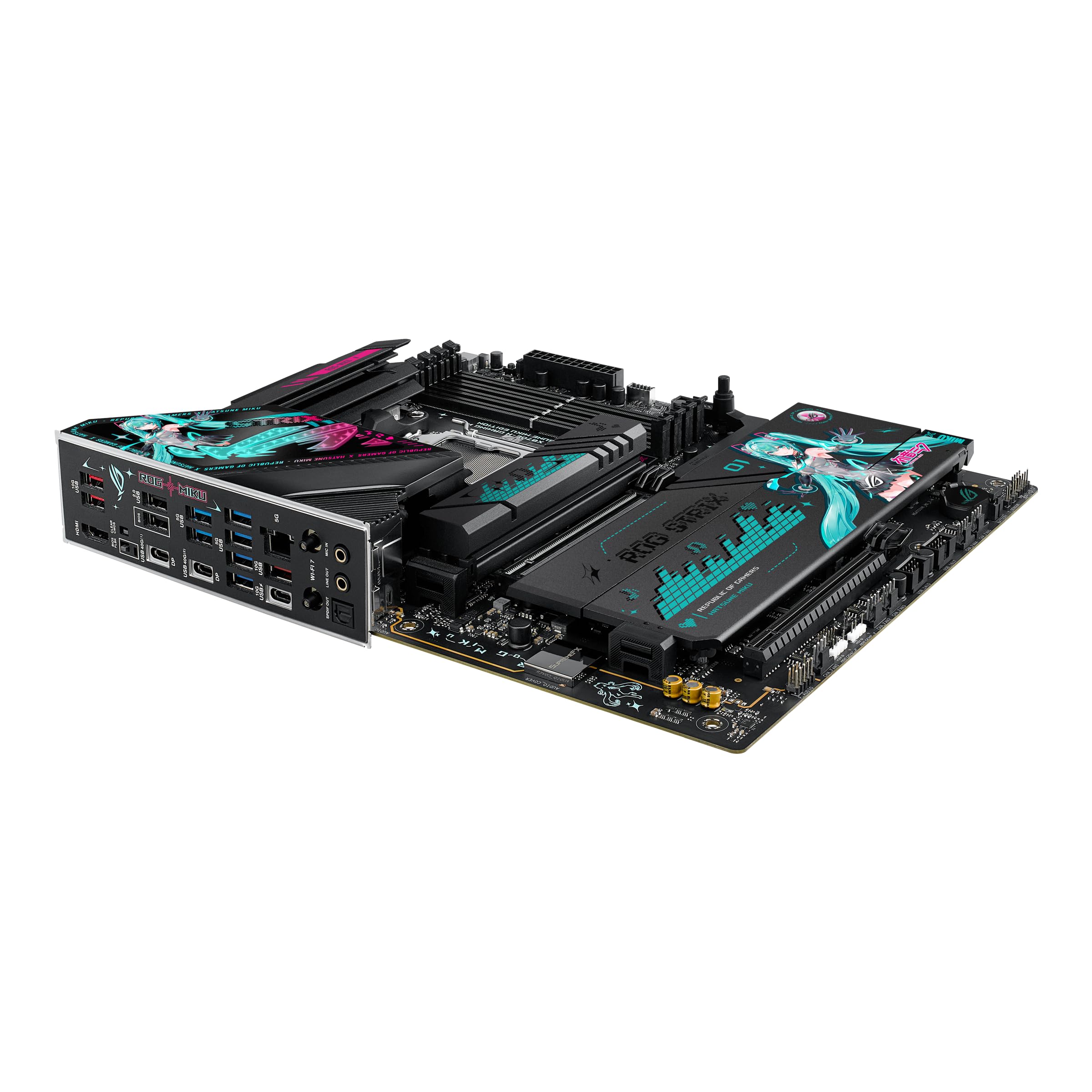 ASUS ROG Strix X870E-H Gaming WIFI7 Mainboard Sockel AMD AM5 (ATX, DDR5, WiFi 7, 4X M.2, PCIe 5.0, 2X USB4, PCIe Slot Q-Release, Aura Sync)