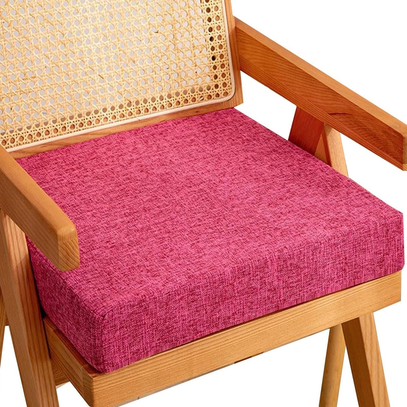 SWJ-swjssb Chair Pads For Dining Room - Square Comfortable Memory Foam Non Slip Kitchen Seat Cushions With Machine Washable Linen Cover,for Indoor Bistro Patio Office Coffee Shop(A20,35x24x5cm)