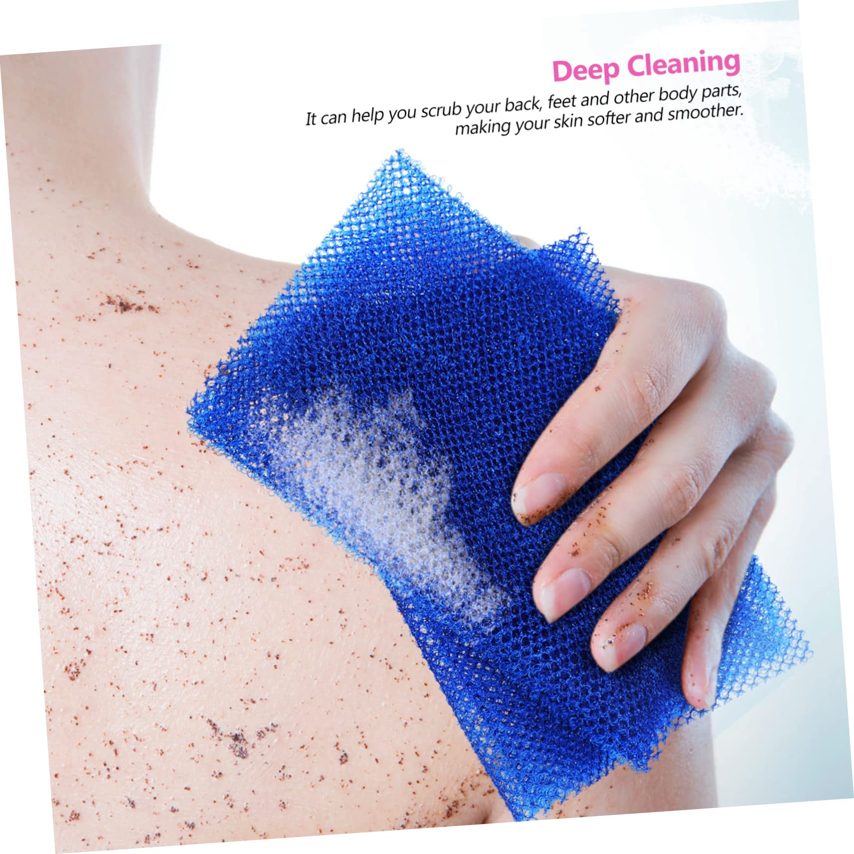 minkissy 16pezzi Esfoliante Per Mesh Africana Esfoliante Per Doccia Rimuove Colore Blu