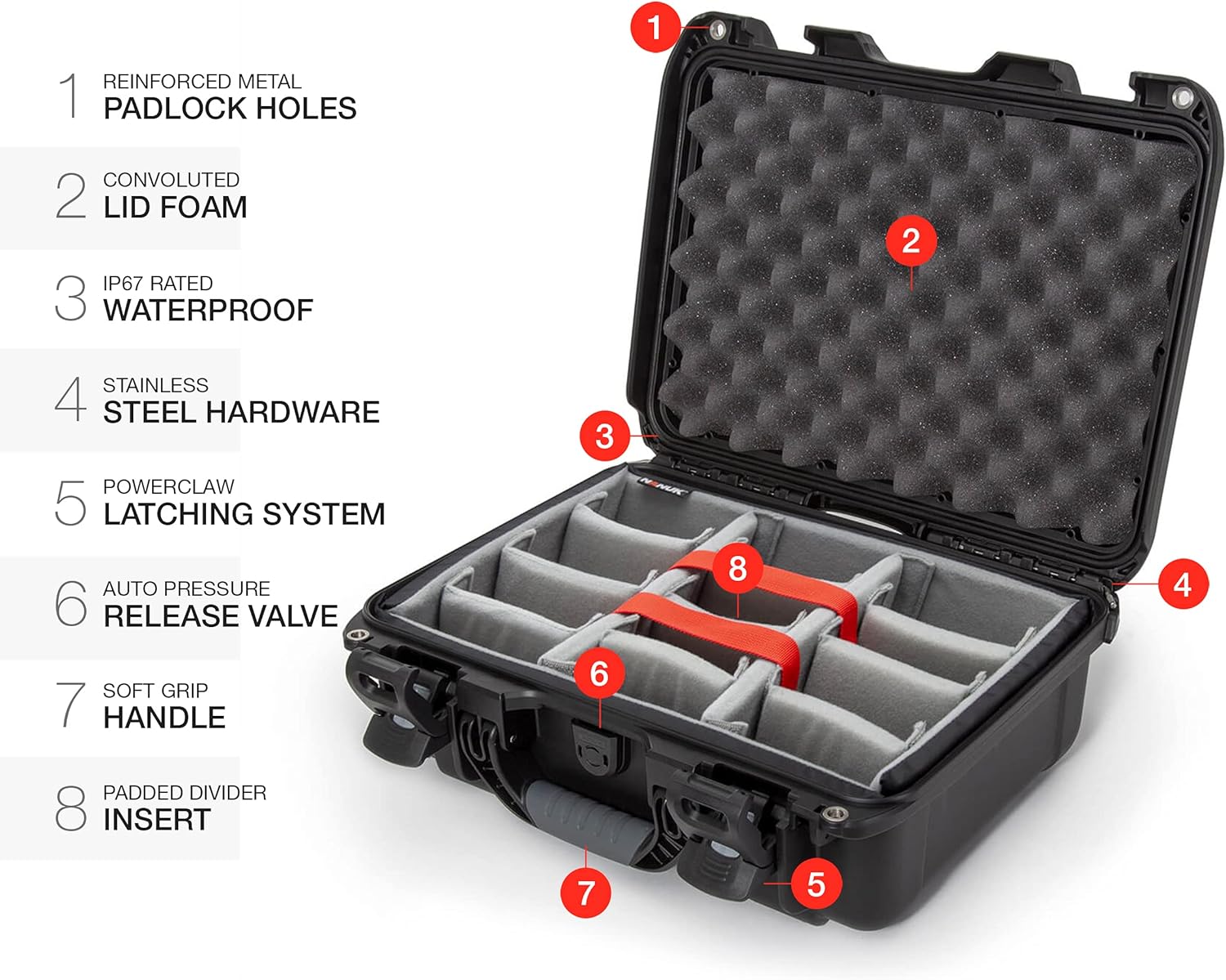 Super Big Clearance! Nanuk 920 Waterproof Hard Case with Padded Dividers - Black Hot Deals Nanuk 920 Waterproof Hard Case with Padded Dividers - Black