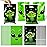 ArianQicult Green Alien Party Favor Bags 50Pcs Fun Alien Goody Candy Treat Gifts Bags, Space Themed Party Decorations for Kids Boys Girls Birthday Space Theme Events Supplies