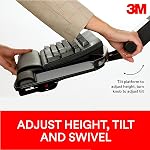 3M Easy Adjust Sit to Stand Keyboard Tray, Height and Tilt Adjustable Ergonomic Keyboard and Mouse Platform, 23" Track (AKT170LE)