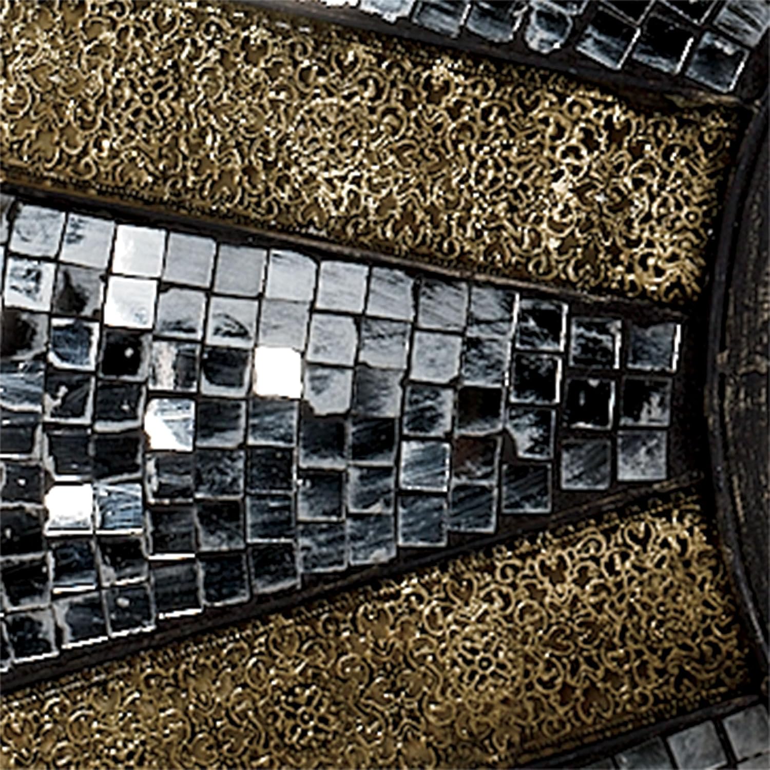 Touch of Class Brylee Mirrored Metal Wall Sculpture Clear