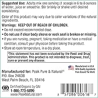 Vista 3 de Peak Pure & Natural Peak Greens apoya el equilibrio del pH y la alcalinidad Polvo de bebida verde superalimento Mezcla de hierba fermentada