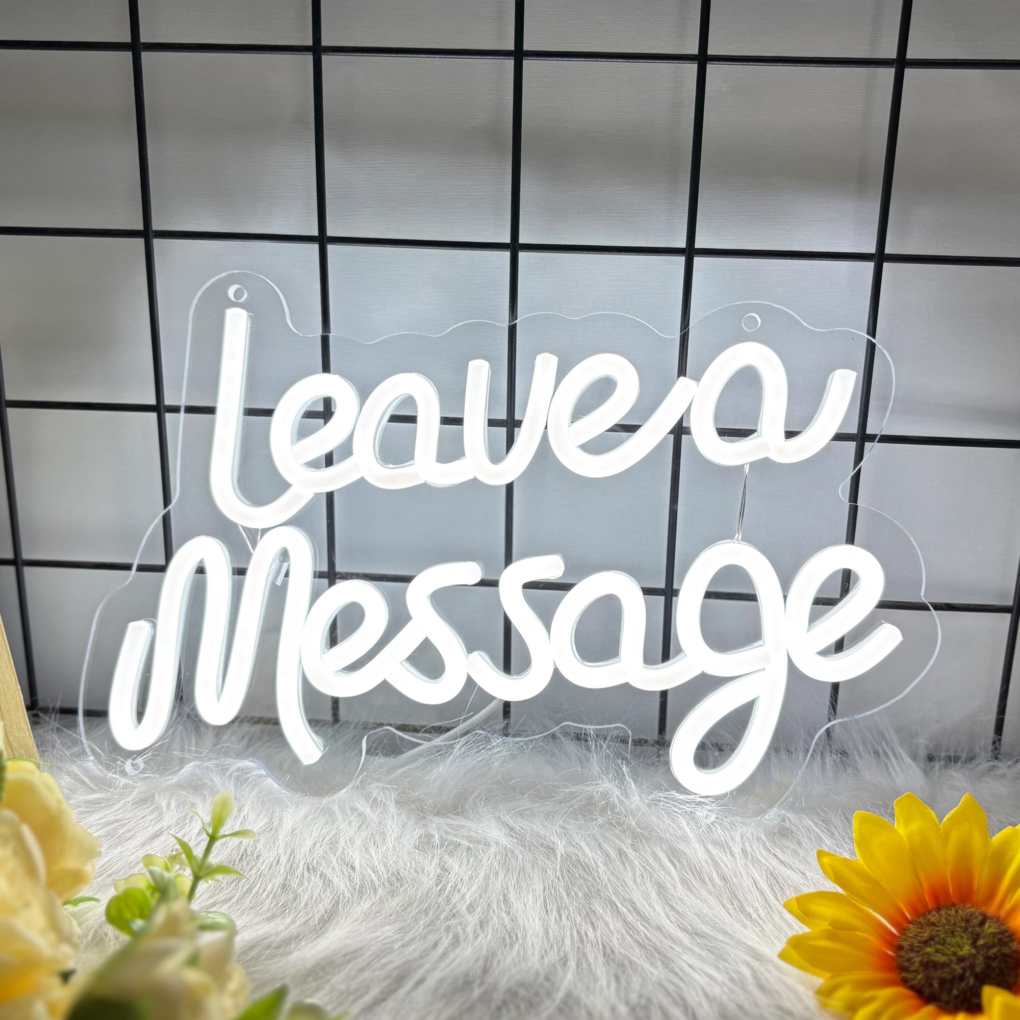 Leave A Massage Neon Signs for Wall Decor, Barber Neon Lights Led Business Signs Suitable for Hair Salon Barber Art Decor Gift for Family, Friends and Boys, 16.73 * 10.4In — image 1