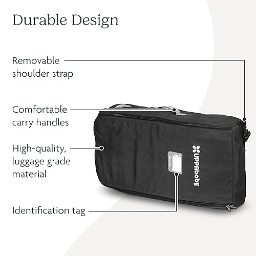 Miniatura 3 de UPPAbaby Bolsa de viaje para RumbleSeat y moisés – Asas de fácil transporte, correa de hombro extraíble + diseño duradero con protección TravelSafe