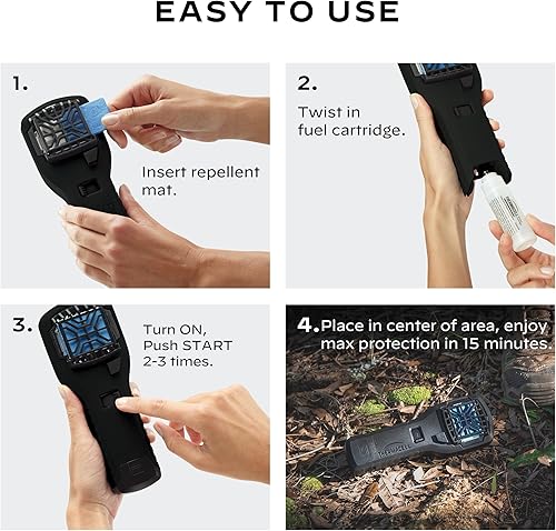 Miniatura 28 de Thermacell MR300 - Repelente de mosquitos portátil, altamente efectivo, incluye repuestos de 12 horas de larga duración, no es aerosol, libre