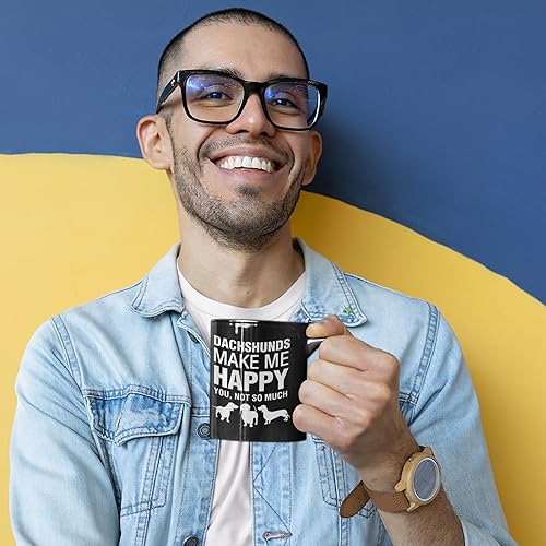 Vista 24 de DogsMakeMeHappy Taza de bulldog francés – Bulldogs franceses me hacen feliz – Regalos de bulldog francés