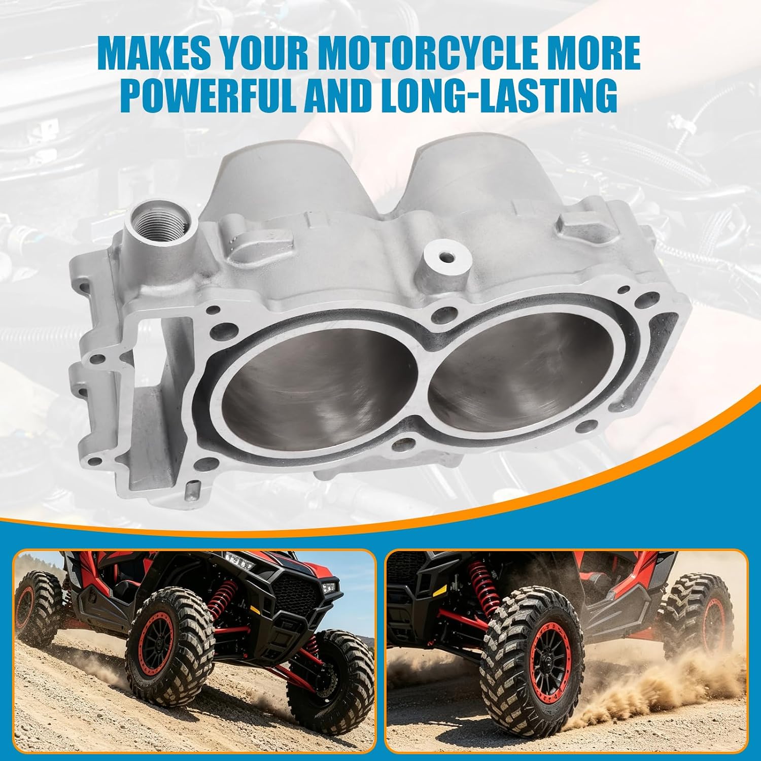 93mm Cylinder Piston Kit Compatible with Polaris Ranger RZR ACE General