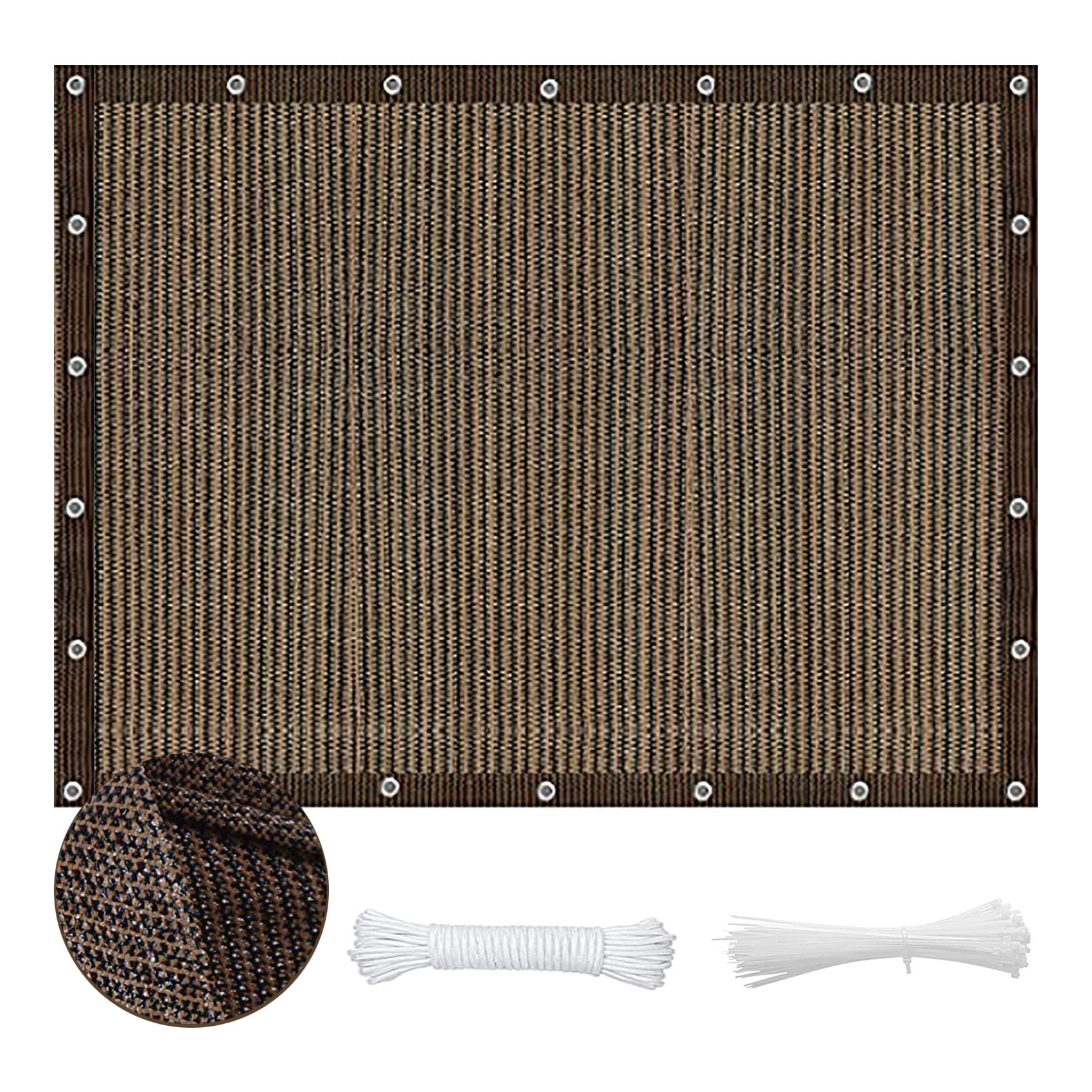 Voile d'ombrage imperméable protégez votre terrasse de la pluie et du soleil 5x7.5m