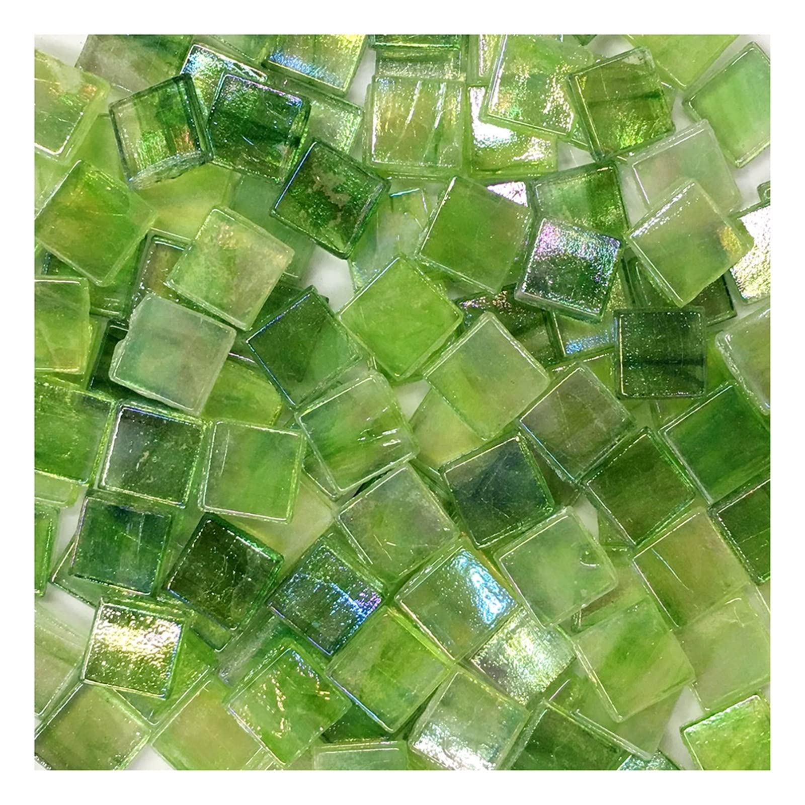 płytki mozaikowe, 50 sztuk wielokolorowych szklanych płytek mozaikowych kwadratowych ceramicznych DIY Arts Crafts Making Material